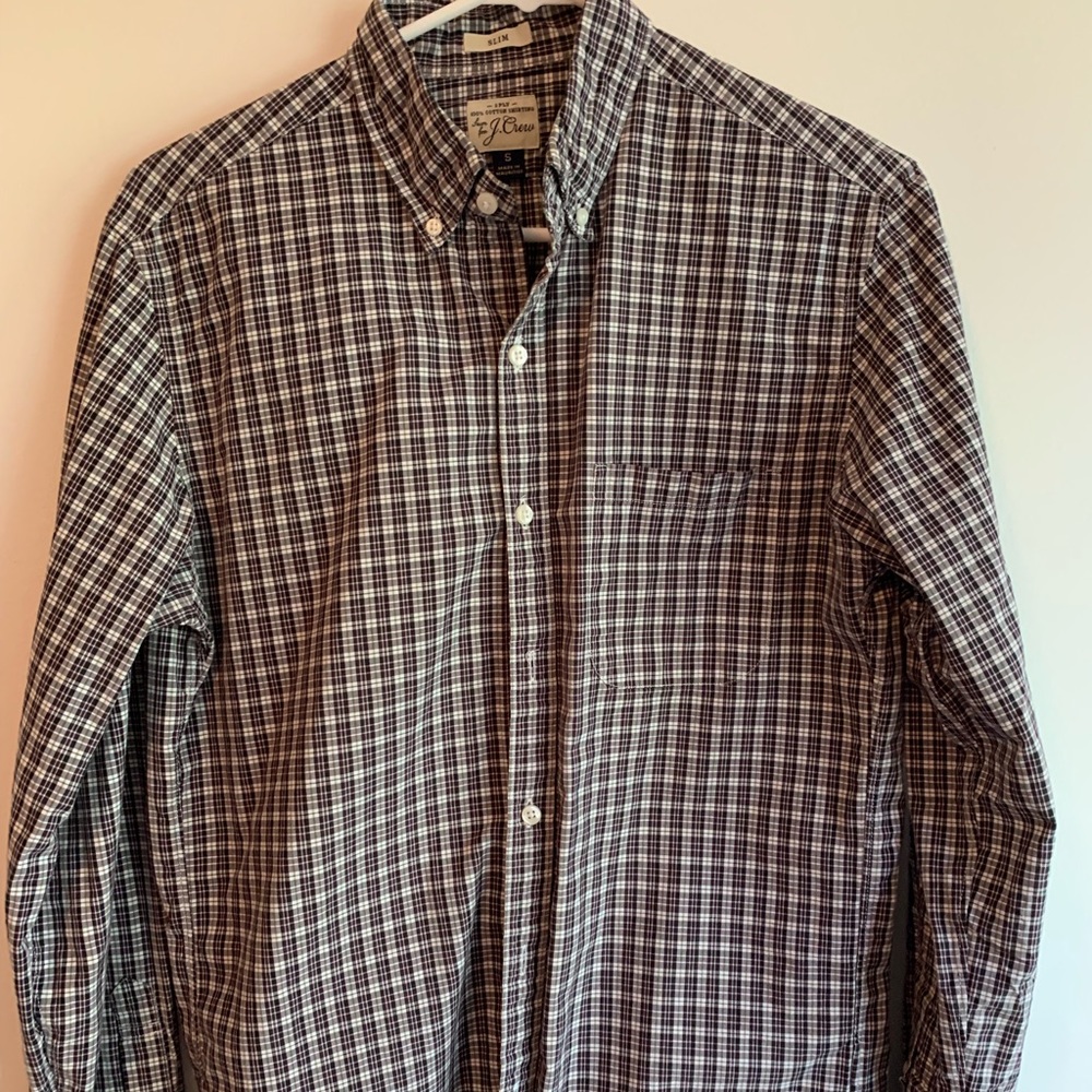 J Crew Button Down - Purple/grey